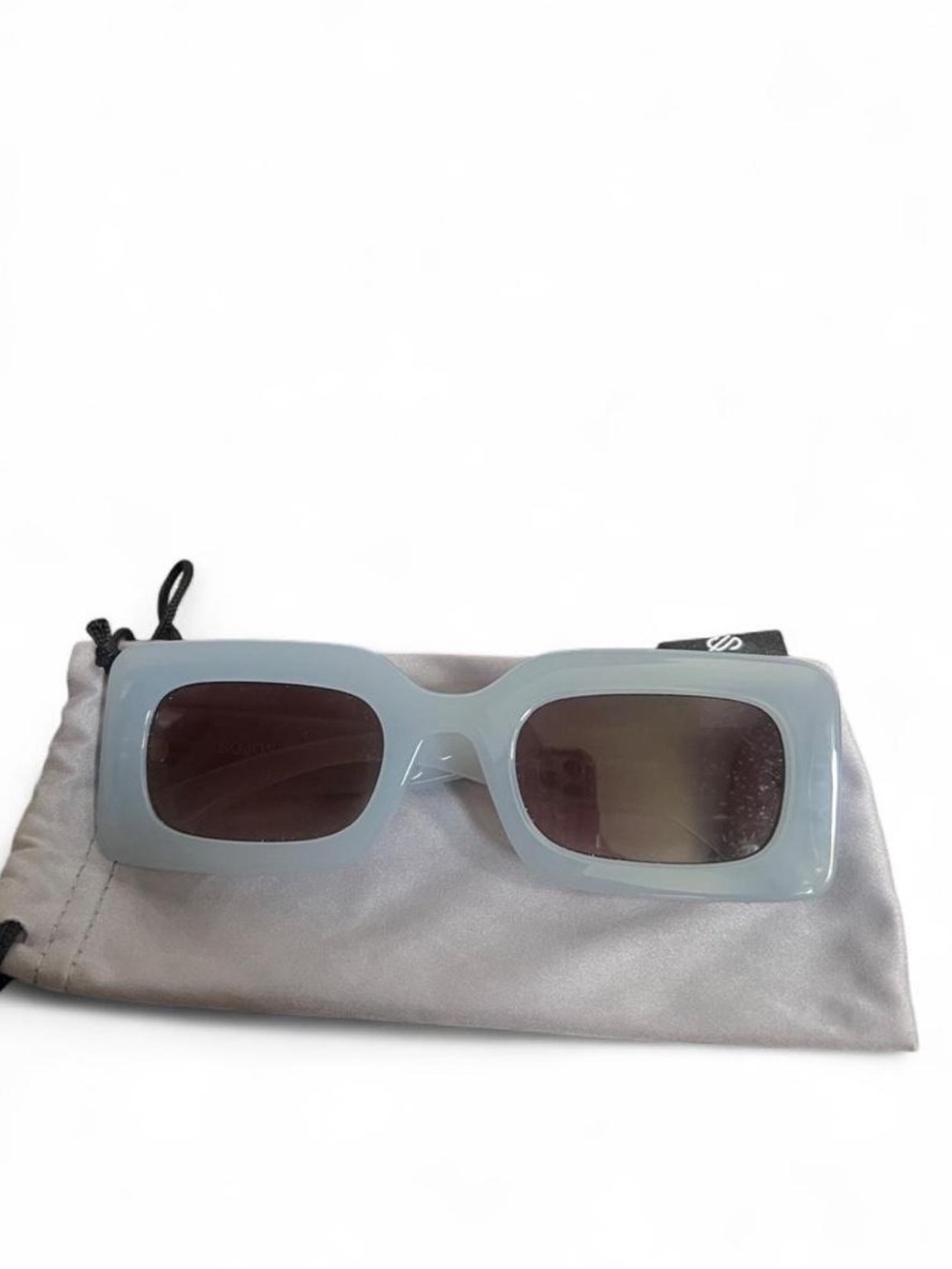 Sojos Rectangular Light Blue Sunglasses - Retro Shield Style